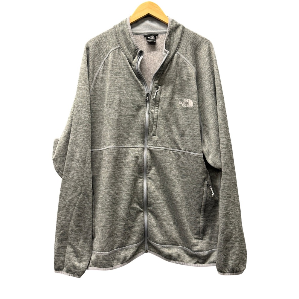The North Face Jacket Mens XXXL 3XL Canyonlands Gray Fleece Full Zip Lightweight